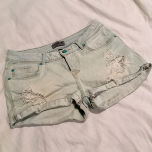 Bershka Denim Collection Jean Ripped Shorts